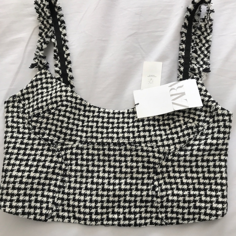 Zara crop top brand new with tags 🏷